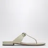 Gucci Flip-flops With Ivory Leather Clamp In White