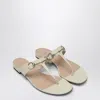 Gucci Flip-flops With Ivory Leather Clamp Women In White