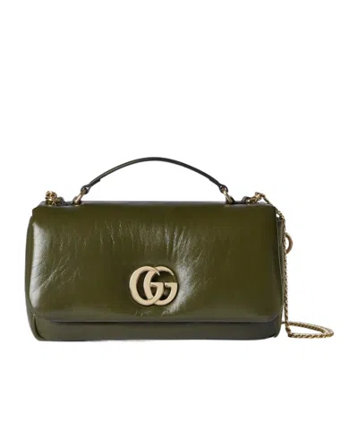 Gucci Flip Shoulder Bag In Green