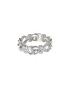 Gucci Flora 18k 0.70 Ct. Tw. Diamond Ring (authentic Pre-loved) In Metallic