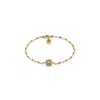 Gucci Flora 18k Bracelet With Diamonds In Yellow