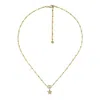 Gucci Flora 18k Necklace With Diamonds In Yellow