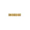 Gucci Flora 18k Ring With Diamonds In Yellow Gold