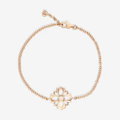 Gucci Flora 18k Rose Gold Diamond Chain Bracelet - Yba796247001