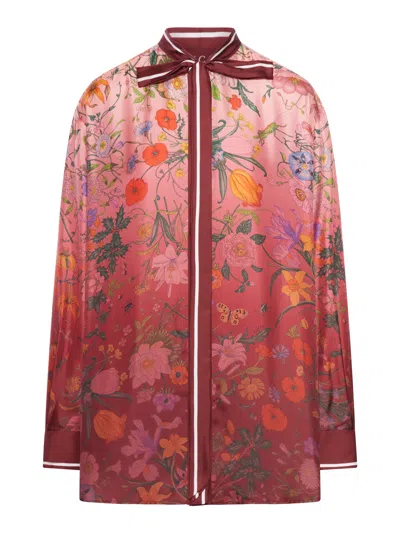 Gucci Flora Chemisier Style Blouse