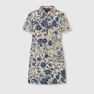 Gucci Flora Cotton Bouclé Jacquard Dress