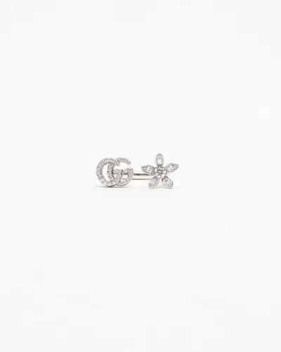 Gucci Flora Diamond White Gold Ring