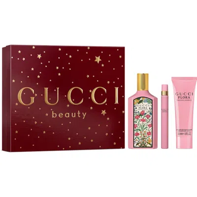 Gucci Flora Gorgeous Gardenia 3-piece Gift Set In Transparent