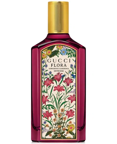 Gucci Flora Gorgeous Gardenia Eau De Parfum Intense, 3.3 Oz. In Transparent