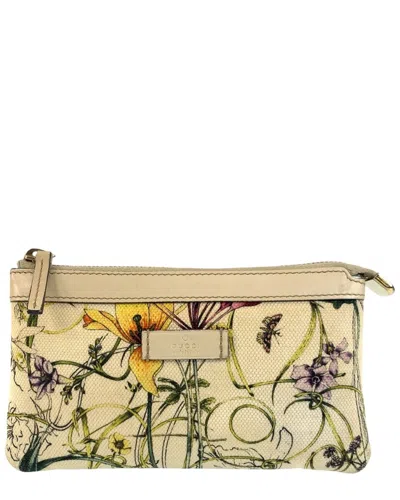 Pre-owned Gucci Flora Pouch (authentic Pre-loved)