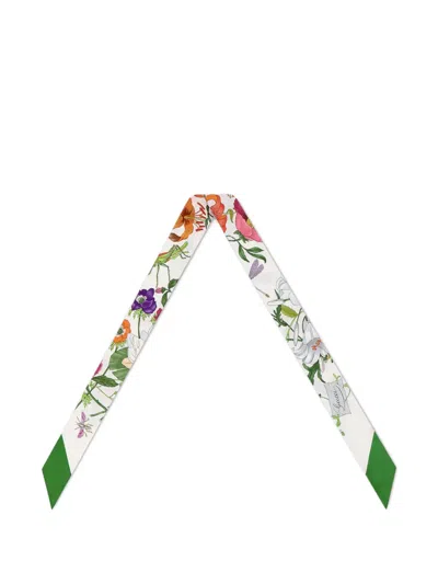 Gucci Flora-print Ribbon In White