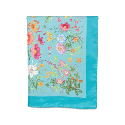 Gucci Flora Print Scarf In Multi