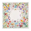 Gucci Vierecktuch Aus Seide Mit Flora-print In White