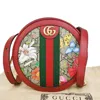 GUCCI GUCCI FLORA RED LEATHER SHOULDER BAG (PRE-OWNED)