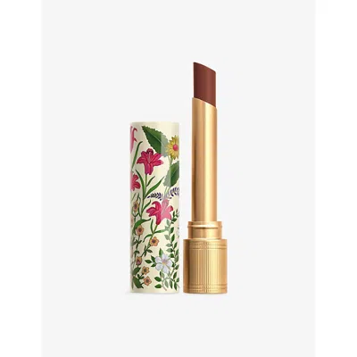 Gucci Flora Rouge De Beauté Brillant Limited Edition Lipstick 1.8 G 122 Eliza Ginger