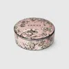 Gucci Flora Sketch Print Round Box In Pink