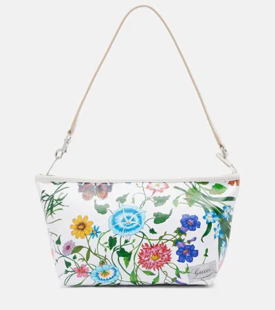 Gucci Flora Small Pouch With Strap In Multi