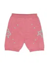 Gucci Wool Shorts With Embroidery In Pink