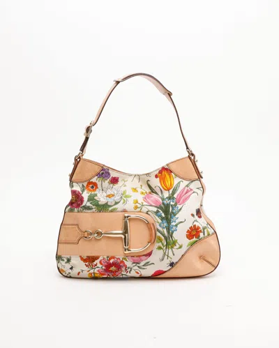 Gucci Floral Horsebit Bag