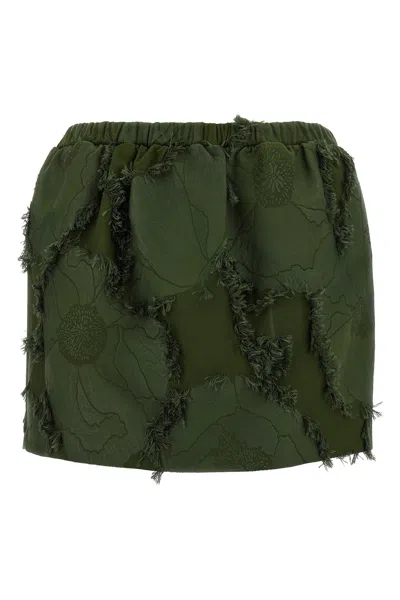 GUCCI GUCCI FLORAL JACQUARD SKIRT