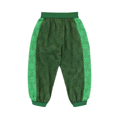 Pre-owned Gucci Floral Lace Joggers 'green' | Kid's Size 4
