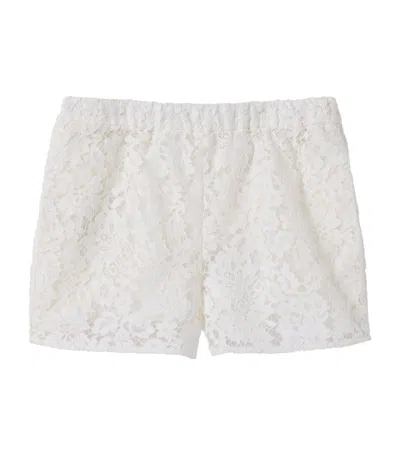 Gucci Floral Lace Shorts In White