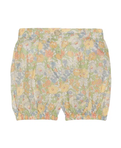 Gucci Floral-print Cotton Shorts In Nude