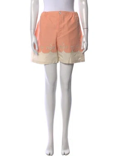 Pre-owned Gucci Floral Print Mini Shorts In Pink