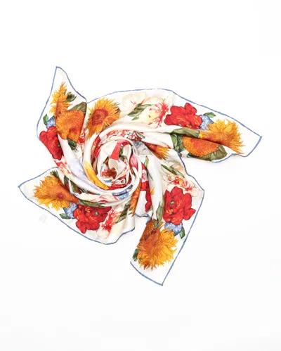 Gucci Floral Silk Scarf