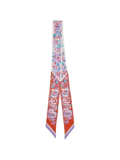 Gucci Floral Silk Scarf In Multi
