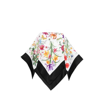 Gucci Floral-print Scarf In Multi