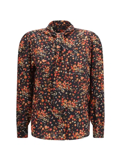 Gucci Floral-print Silk-crepe Shirt In Multi
