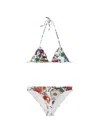Gucci Floral-print Triangle Bikini In Multi
