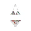 Gucci Floral-print Triangle Bikini In White