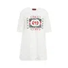 Gucci Flower Lace Short-sleeved Top In White