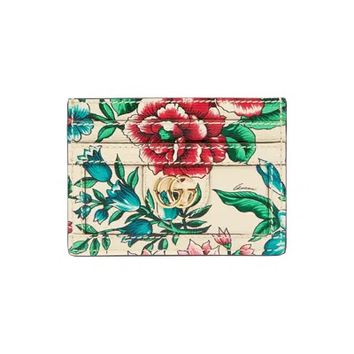 Pre-owned Gucci Flower Print Card Case 'multicolor' | Multi-color | Women's Size Onesize