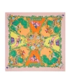 Gucci Flower Silk Square Towel In Multicolor