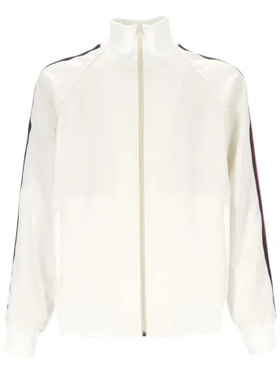 Gucci Fluid Drill Zip Jacket In White