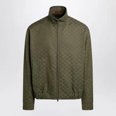 Gucci Forest Bomber In Gg In Green