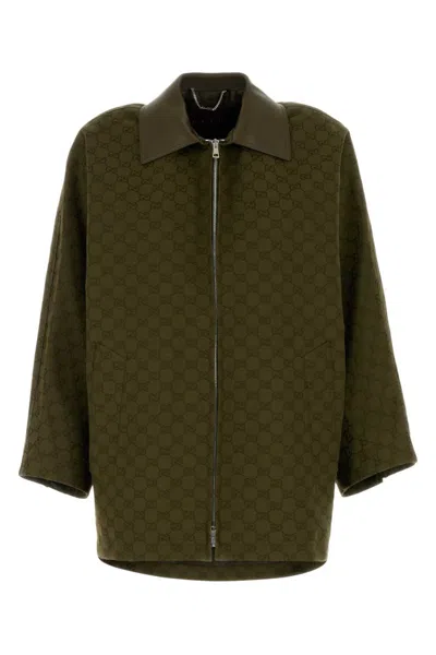 Gucci Forest Green Logo Jacket