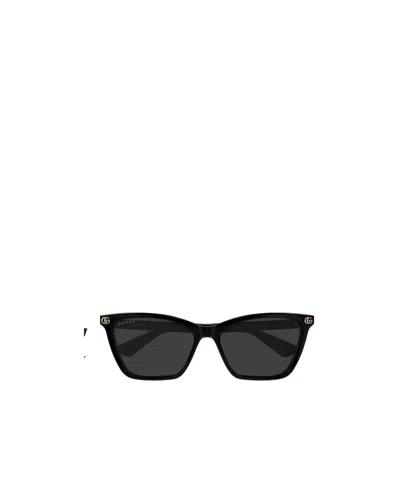 Gucci Framed Sunglasses In Metallic