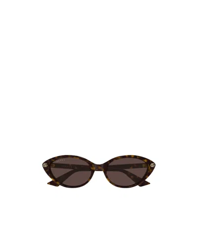 Gucci Framed Sunglasses In Neutral