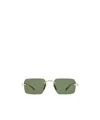 Gucci Frameless Rectangular Sunglasses In Green
