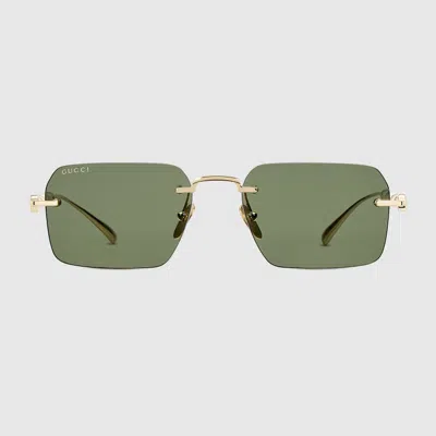 Gucci Frameless Rectangular Sunglasses In Multi