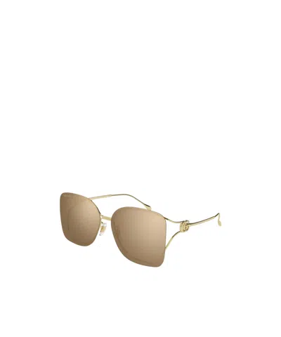 Gucci Frameless Sunglasses In Nude