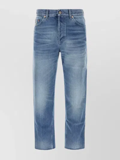Gucci Jeans Carrot Fit In Cotone In Blue