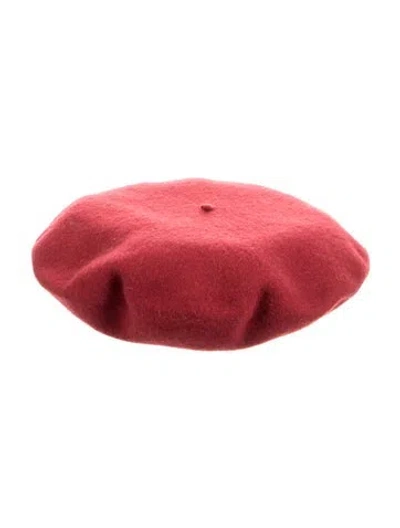 Pre-owned Gucci French Beret In Red