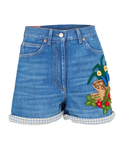 Gucci Fresh And Eye-catching Shorts In Blue