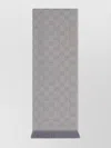 Gucci Fringe Detail Scarf For Everyday Wear In Gray