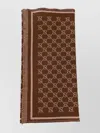 Gucci Fringed Scarf With Stylish Edges In Brown